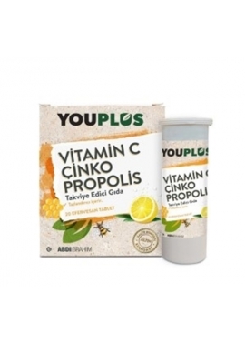 YOUPLUS VITAMIN C+CINKO+PROPOLIS 20 EFF TB