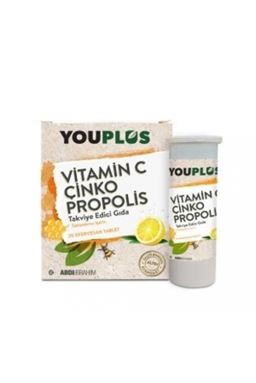 YOUPLUS VITAMIN C+CINKO+PROPOLIS 20 EFF TB